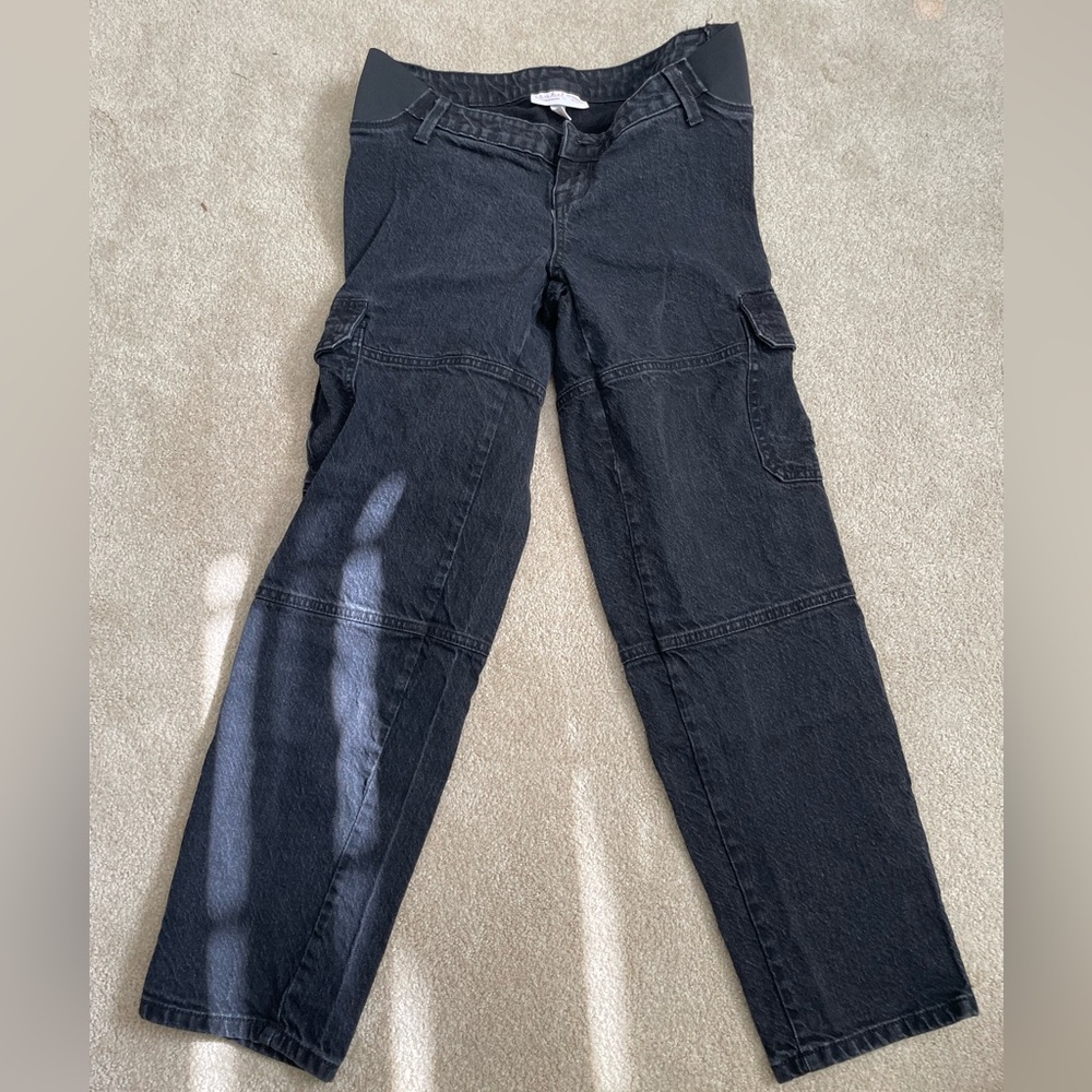 Maternity Jeans - size 2 - black elastic waist band